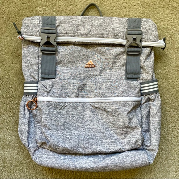 Adidas YOLA 2 Heather Gray Backpack - Picture 2 of 13